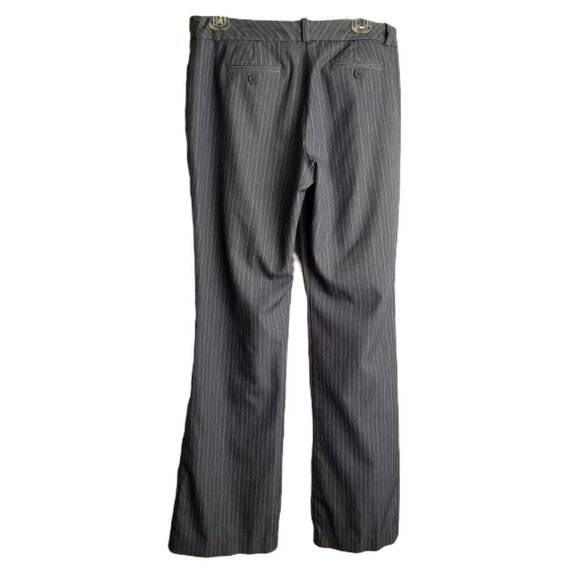 Worthington Modern Fit Pinstripe Trousers Size 8 Gray White Office Professional - Picture 2 of 7